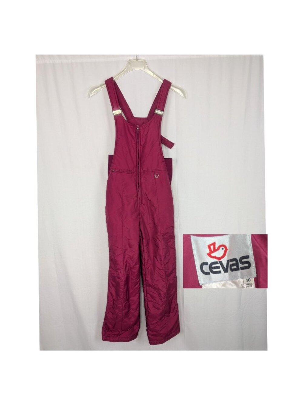 Women's Magenta Insulated Snow Bib Jumpsuit